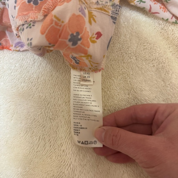 Free People Strawberry Fields Soft Flowy Bohemian Colorful Floral Dress Size XS - Picture 4 of 6